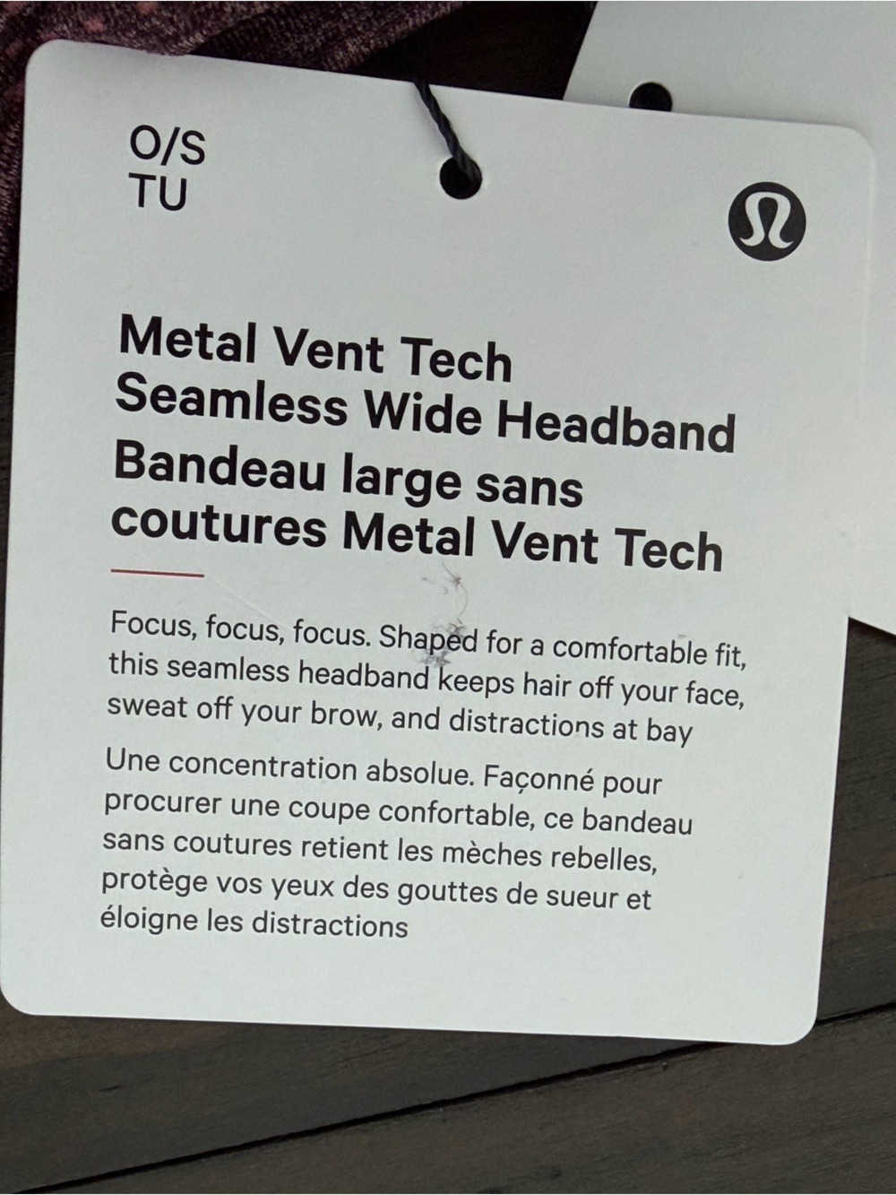 Lululemon Metal Vent Tech Seamless Wide Headband - Picture 4 of 5